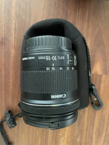 Canon EFS 10-18mm IS wide angle zoom lens