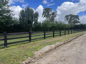 Farm fencing hardwood 