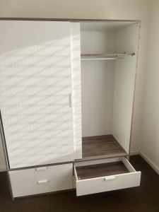 Wardrobe with built in drawers