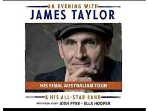 James Taylor tickets x 4 BOWRAL Sunday 