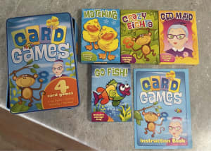 4 Card Games in tin (opened but never used)