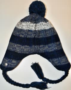 DOZER Earmuff Beanie Hat - Blue - Size 54cm - EUC