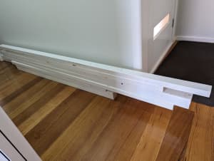 PRIMED AND PAINTED PINE RAILS TIMBER WOOD