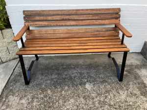 Fully restored 1950s mid century bench seat