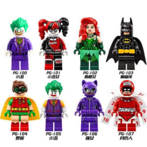 *NEW* 8 PCS Batman Movie Harley Quinn Joker Mini Figures Fit Legoes