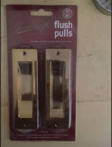 Gainsborough Flush Pull Brass Door Handles
