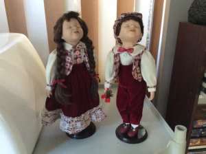 Pair of old dolls