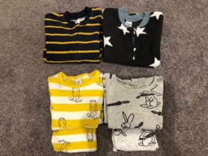 Easter Bunny’s PJs x 2 and Sleeping Onzies x 2 - Size 3