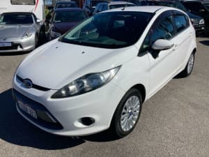 2012 Ford Fiesta WT CL White 6 Speed Automatic Hatchback