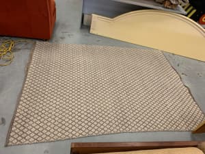 Fantastic Grey and beige geometric rectangle rug - Pickup/Delivery