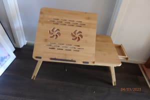 Laptop Table adjustable, timber 