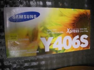 New Samsung yellow toner cartridge CLT-Y406S $58