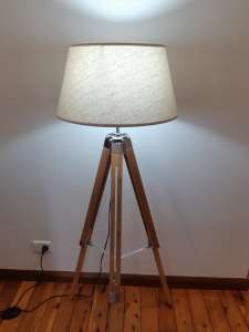 casa moda wooden tripod floor lamp