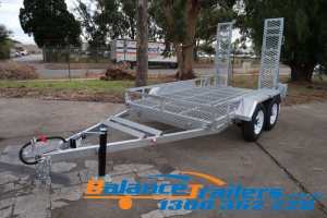 10x6 Galvanised Plant Trailer With Drop Down Ramp ATM 3500KG