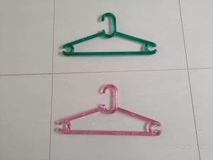 coat hangers - vintage coloured plastic coat hangers