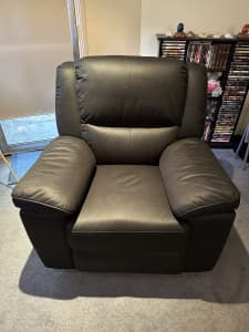 2 NEW Black Rhino Suede Reclining Arm Chairs