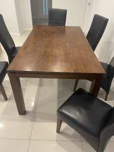 Timber dinning table