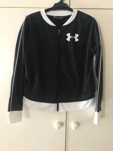 girls Under Armour zip jacket-size Large/ 14 Kids : Worn once!!