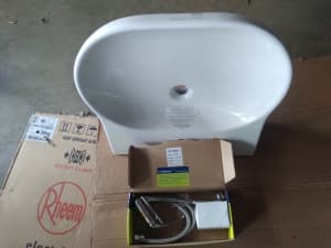 Opal 500 Semi Recessed Basin and Tap New