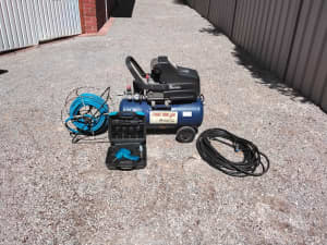 Compressor. Airline extension. Air impact wrench.