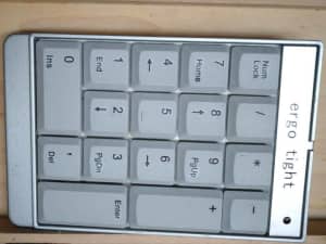 Ergotight Wireless Number Pad, part of Compact Keyboard Combo
