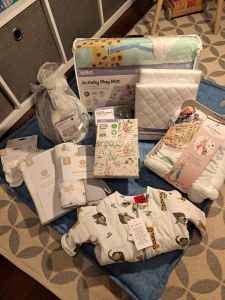 Generous baby shower gift bundle! All new items. $60 the lot