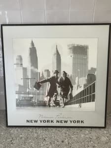 NORMAN PARKINSON NEW YORK, NEW YORK RARE LARGE PHOTO PRINT 1960 FRAMED