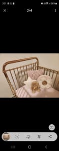 Brand new rose gold cot