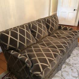 Quality Brown/Cream 3 Seater Lounge