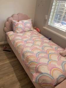 Pink Velour Shell Bed