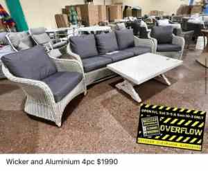 CHEAP OUTDOOR Clermont 4 Piece Lounge Outdoor