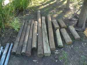 assortment of koppers logs $10 the lot
