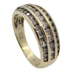 Michael Hill 10ct Yellow Gold Ladies Diamond Ring Size O 003000250311