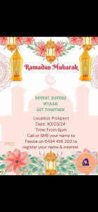 Sisters Iftaar Get Together - Ramadan Mubarak!