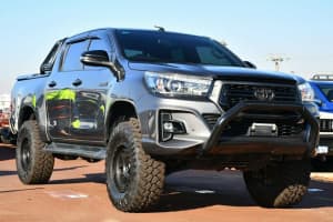 2019 Toyota Hilux GUN126R Rogue Double Cab Grey 6 Speed Sports Automatic Utility