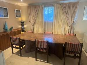 Solid Marble 8 seater large table
