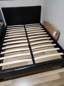 Brand new double Bed frame wooden Fabric leather 