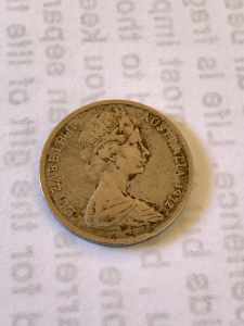 1972 5 CENT COIN HARD TO FINE IN VERY GOOD CONDITION