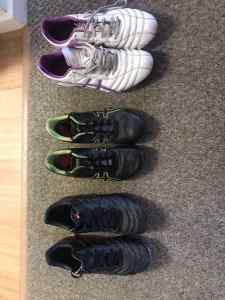 Football boots - US sizes 6 /8.5 / 10.5