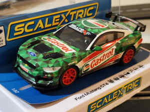 Scalextric Ford Mustang GT4 Castrol Drift Car