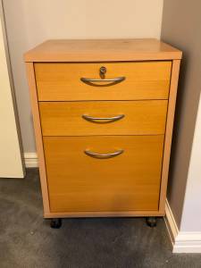 Office three drawer filing cabinet