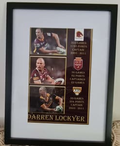 DARREN LOCKYER Hand Signed RARE Australia Centenary Jersey + Photo