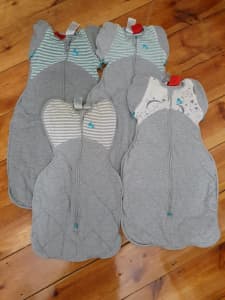 4x LTD quilted sleep swaddles 2.5 tog