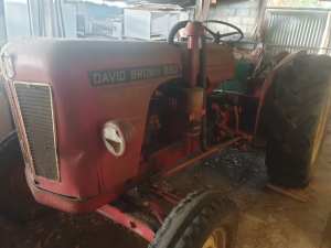 sale of David Brown 1954 850 tractor plus slasher