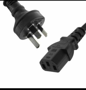 5xPower Cable’s 3 Pin Australian Plug to IEC-C13 Socket 250V 10A 1.5M