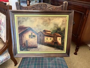 Original cottage painting by Gerosa - OPEN TO OFFERS!