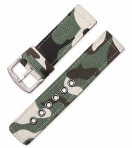 Brand New Camouflage Canvas Watch Straps (20 mm and 22 mm versions)