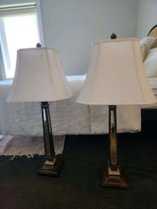 Set of 2 lamps 92cm high 