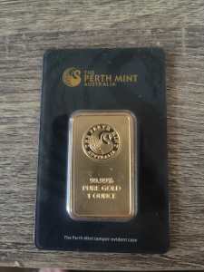 2x The Perth Mint Australia 99.99% Purr Gold Bar