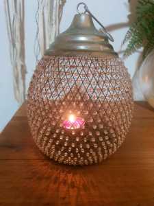 Vintage Metal Beaded Candle Holder - 🌸Gorgeous🌸